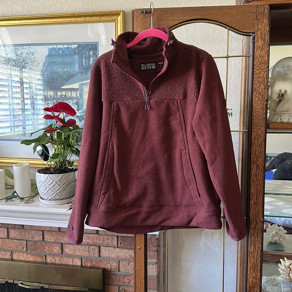 Maroon Billabong Quarter Zip